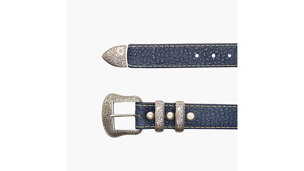 Lejon Wild Bill II Leather Belt - Mens, Navy, 36, VB-8225-36