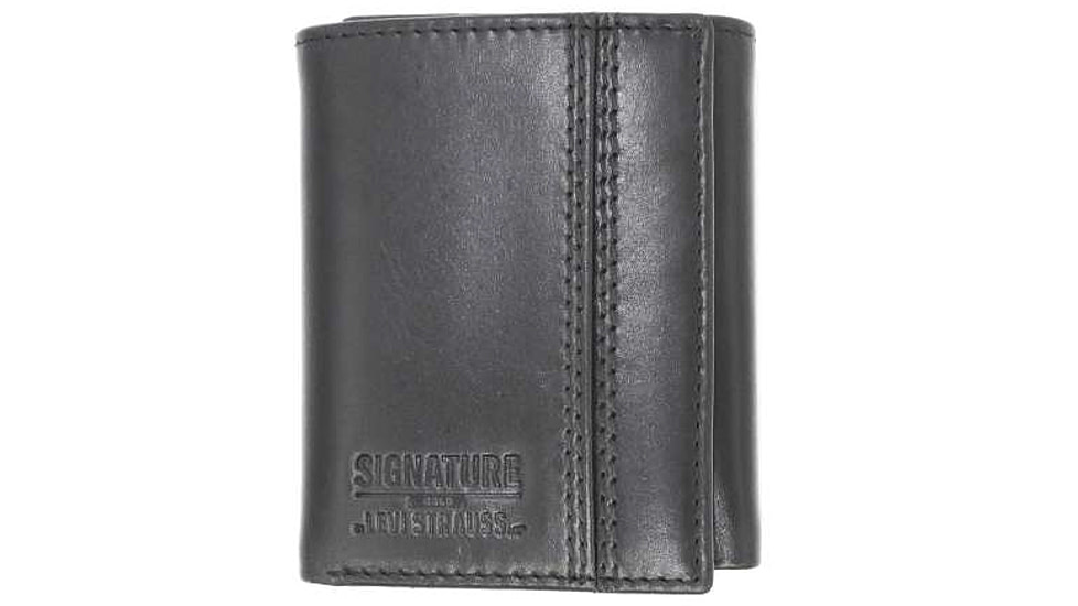 Levis Signature Gold Double Stitched Bifold, Black, 43829-59IND