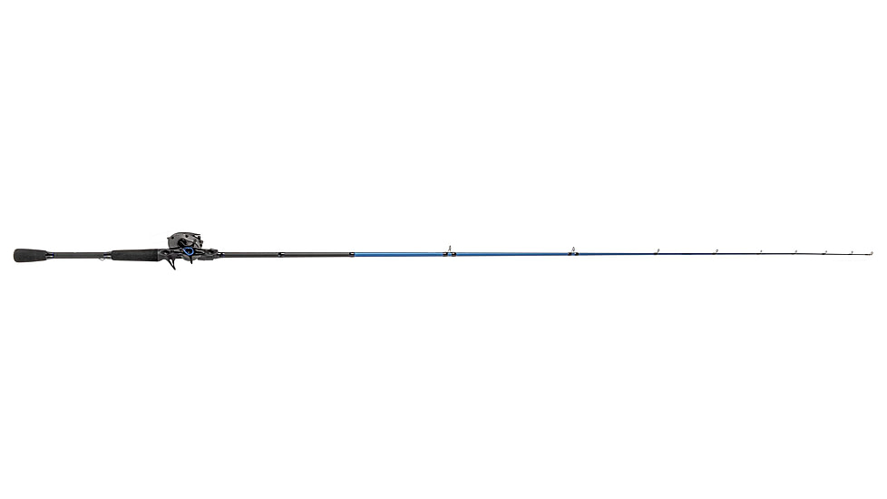 Lew’s American Hero Baitcast Reel and Rod Combo, 7ft 1-PC Medium-Heavy  Fast IM6 Graphite Rod, 4+1 Bearings, 7.5-1 Ratio, Speed Gears, RH Retrieve, Gray/Black/Blue, AH1SH70MHCG2