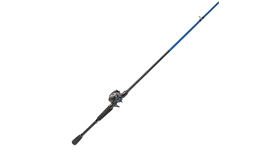 Lew’s American Hero Baitcast Reel and Rod Combo, 7ft 1-PC Medium-Heavy  Fast IM6 Graphite Rod, 4+1 Bearings, 7.5-1 Ratio, Speed Gears, RH Retrieve, Gray/Black/Blue, AH1SH70MHCG2
