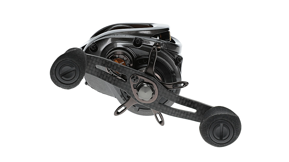 Lew’s Custom Lite SS Baitcast Reel, 10+1 Double Shielded Bearings, 7.5-1 Ratio, Super Shallow 30 mm Spool, Tanso Tech Frame, Carbon Fiber Drag, RH Retrieve, Carbon Gray, CLSS1SH