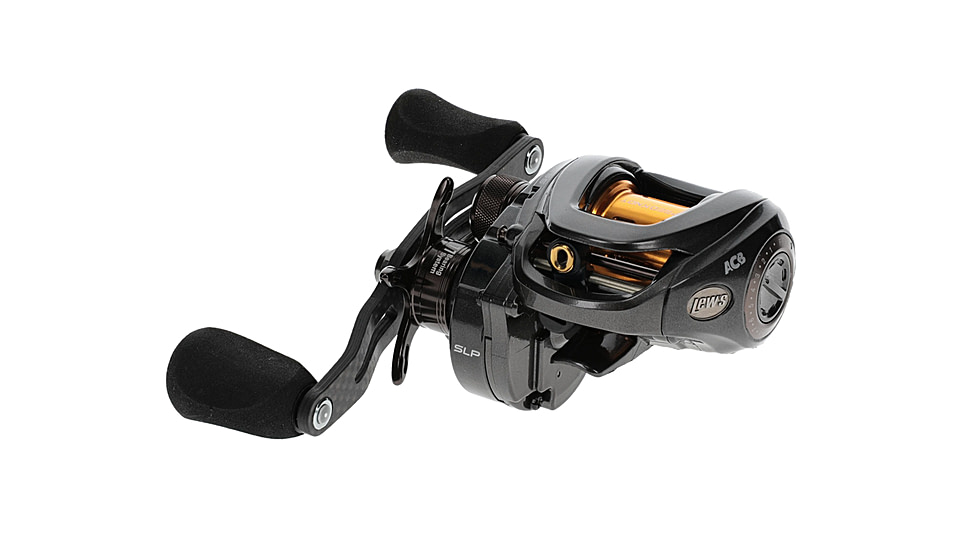 Lew’s Custom Lite SS Baitcast Reel, 10+1 Double Shielded Bearings, 7.5-1 Ratio, Super Shallow 30 mm Spool, Tanso Tech Frame, Carbon Fiber Drag, RH Retrieve, Carbon Gray, CLSS1SH