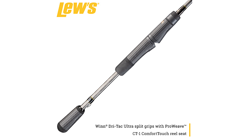 Team Lew’s Elite Series Spinning Rod, 6ft 10in, 1-PC, Medium, Extra-Fast, TLE610MXFS