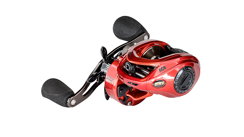 Lew’s HyperSpeed LFS Baitcast Reel, RH Retrieve, 9.5-1 Ratio, 9+1 Bearings, HS1-9.5
