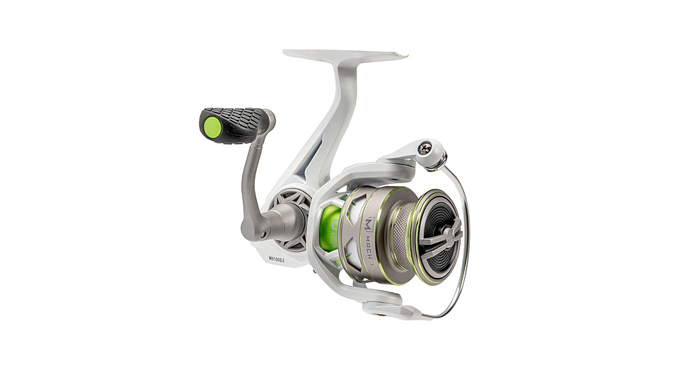 Lew’s MACH 1 Spinning Reel and Rod Combo, 6ft, 1-PC IM7 Graphite Rod, Ultra-Light, Fast, SZ 100 Reel, 9+1 Bearings, 5.2-1 Ratio, White/Black/Gray/Green, MH1060ULSG3