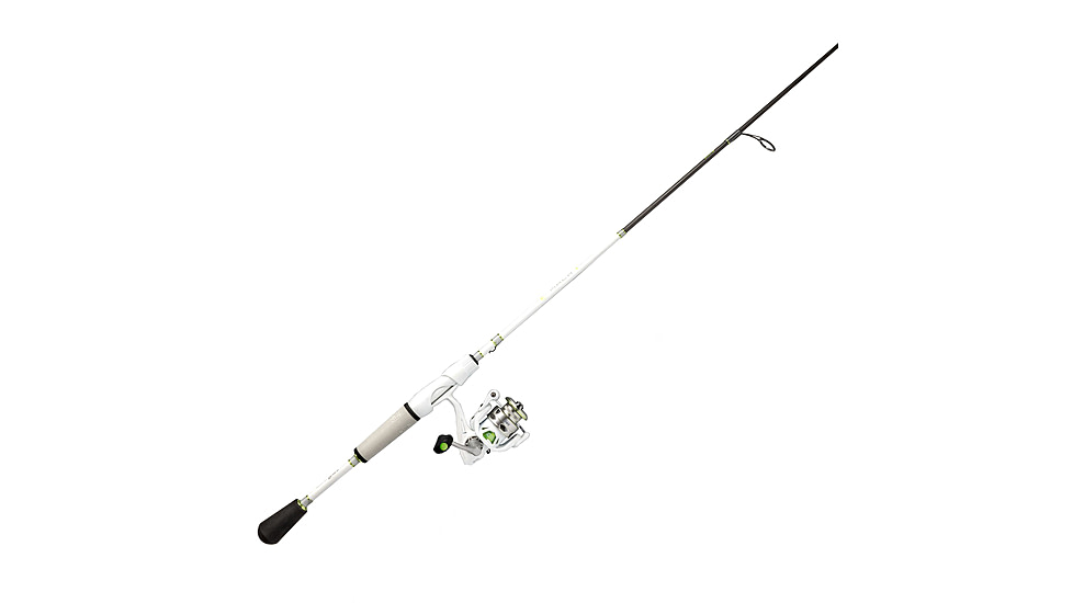 Lew’s MACH 1 Spinning Reel and Rod Combo, 6ft, 1-PC IM7 Graphite Rod, Ultra-Light, Fast, SZ 100 Reel, 9+1 Bearings, 5.2-1 Ratio, White/Black/Gray/Green, MH1060ULSG3
