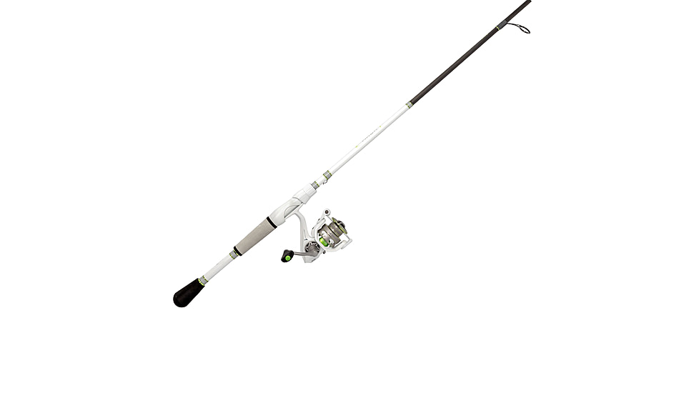 Lew’s MACH 1 Spinning Reel and Rod Combo, 6ft 9in, 1-PC IM7 Graphite Rod, Medium-Light, Fast, SZ 200 Reel, 9+1 Bearings, 6.2-1 Ratio, White/Black/Gray/Green, MH2069MLFSG3