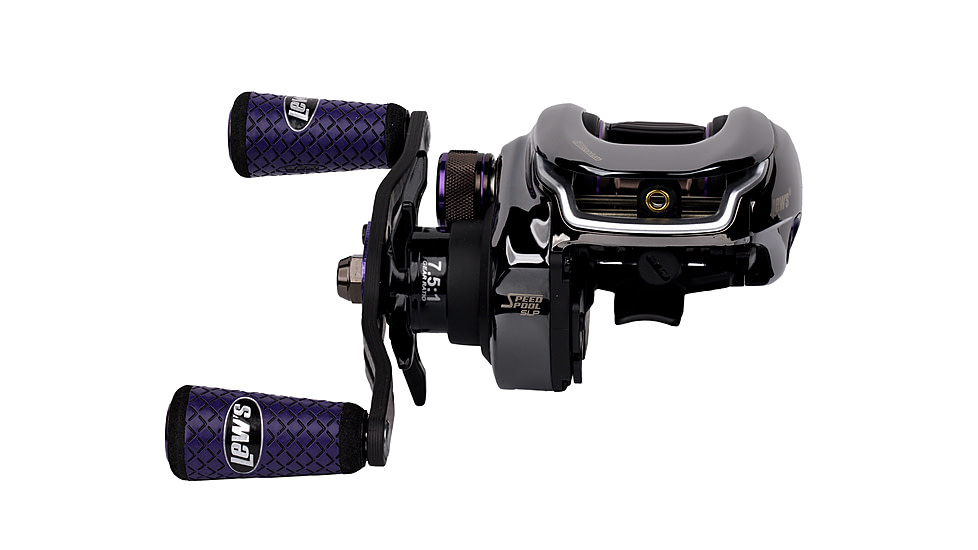 Team Lew’s Ti Baitcast Reel, RH Retrieve, 7.5-1 Ratio, 10+1 Bearings, PT1SHG2