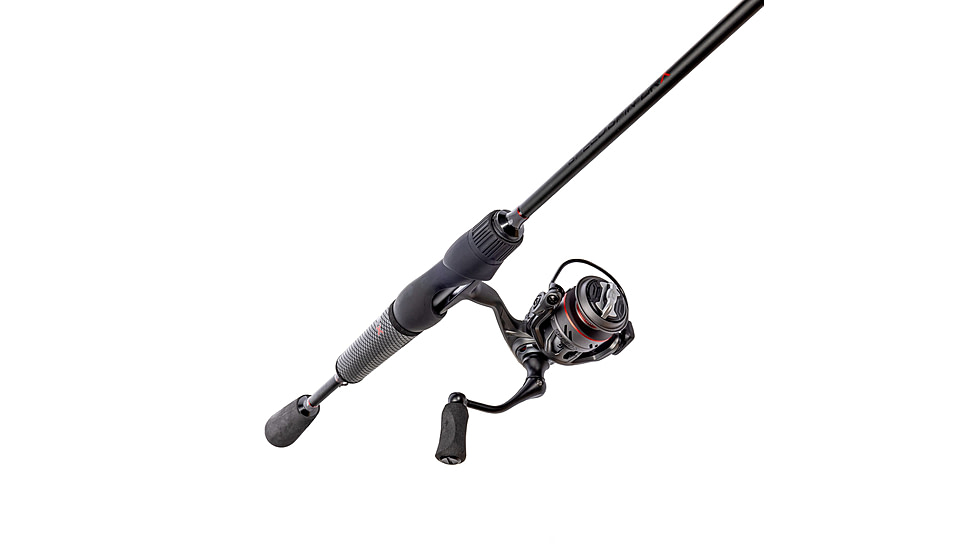 Lew’s Speed Spin CRX Spinning Reel and Rod Combo, 5ft 6in 1-PC Rod, Ultra-Light, Fast, SZ 75 Reel, 9+1 Bearings, 5.2-1 Ratio, Speed Gears, Gray/Black/Red, SSC7556ULS