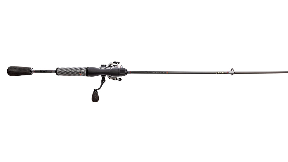 Lew’s Speed Spin CRX Spinning Reel and Rod Combo, 7ft, 1-PC HM40 Graphite Rod, Medium-Light, Fast, SZ 200 Reel, 9+1 Bearings, 6.2-1 Ratio, Speed Gears, Gray/Black/Red, SSC2070MLS