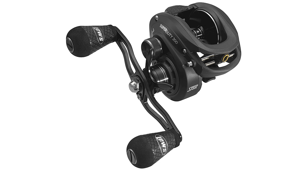 Lew's Custom Pro Baitcast Reel, 10+1 Bearings, 8.3-1 Ratio, Aluminum Frame and Sideplate, ParaMag ITB Brake, Aluminum Speed Gears, Carbon Fiber Drag, RH Retrieve, Gold/Black, CPB1XHG3