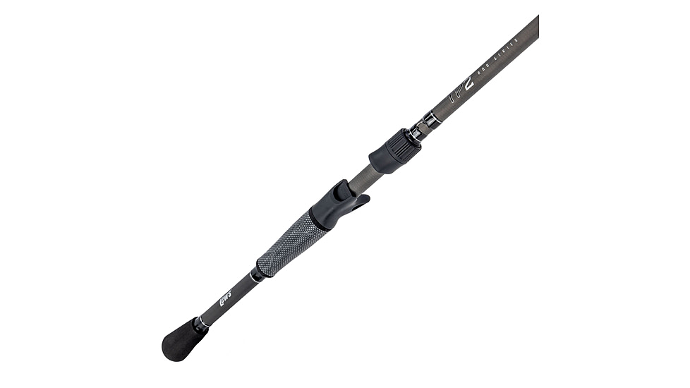 Lew’s TP2 Casting Rod, All-Purpose Model, 7ft 2in, 2-PC HM45 Graphite Rod w/ Medium-Heavy  and Fast, Winn Dri-Tac Split-Grip, SoftTouch Reel Seat, Black/Gray, TP272MH-2