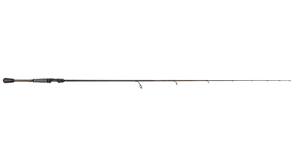 Lew’s TP2 Spinning Rod, 7ft, 2-PC HM45 Graphite Rod w/ Medium  and Fast, Winn Dri-Tac Split-Grip, SoftTouch Reel Seat, No Foul Hook Keeper, Black/Gray, TP270MFS-2