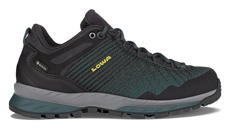 Lowa Carezza GTX Low Shoes - Womens, Anthracite/Petrol, 7.5, 2200659776-ANTPET-M-7.5