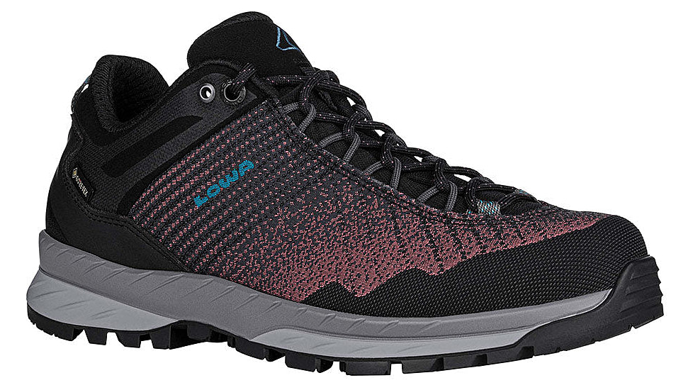 Lowa Carezza GTX Low Shoes - Womens, Black/Brown Rose, 8.5, 2200659931-BKBNRO-M-8.5