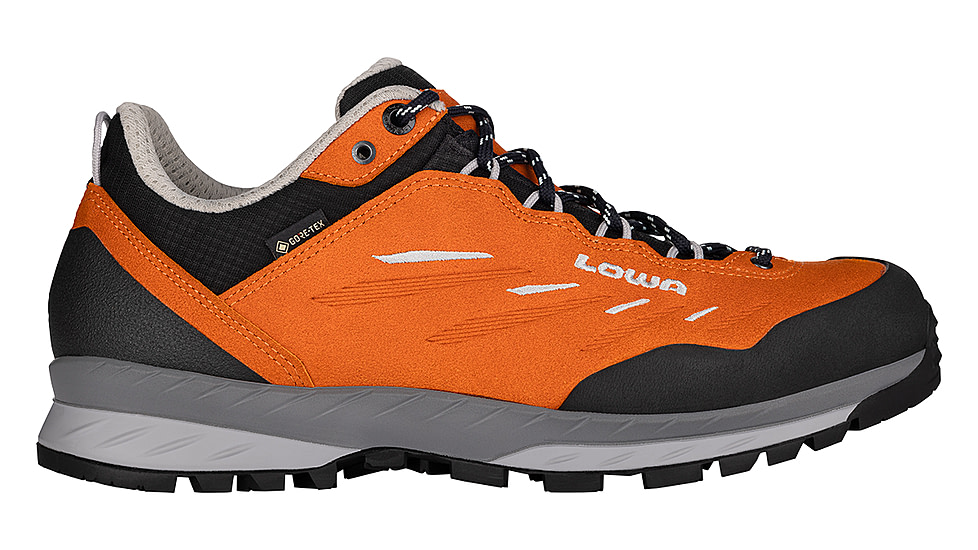 Lowa Delago GTX Lo Hiking Shoes - Mens, Orange/Black, 11, 197827046851