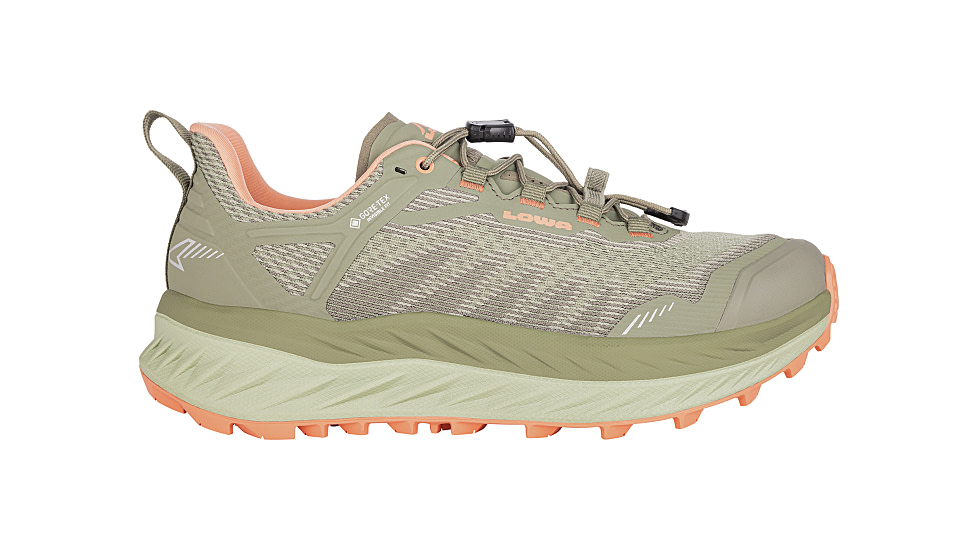 Lowa Fortux GTX Hiking Shoes - Womens, Seaweed/Melon, 5.5, 3208147428-SEWMEL-M055