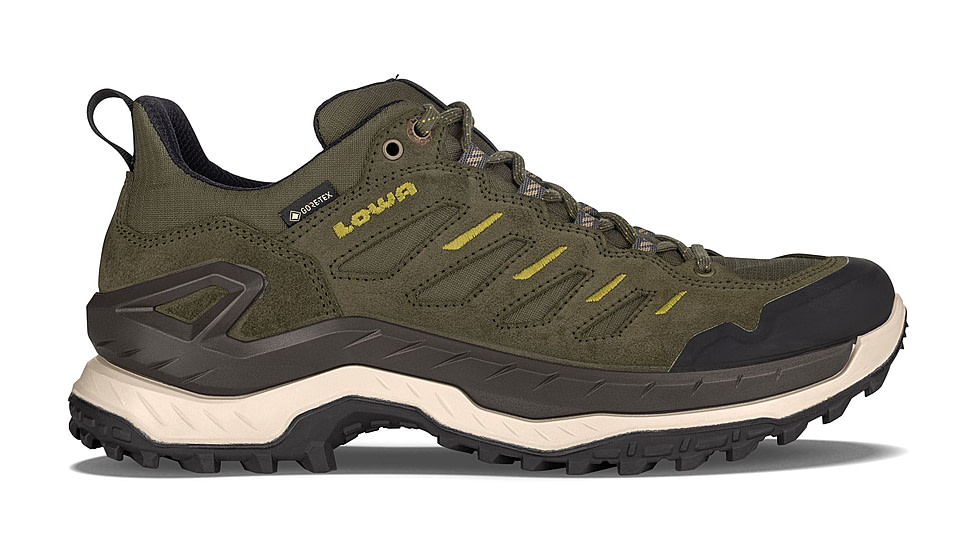 Lowa Innovo GTX Lo Hiking Shoes- Mens, Olive/Amber Green, 11.5, 197827043324