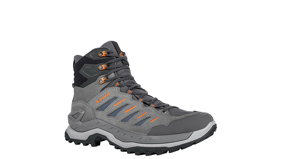 Lowa Innovo GTX Mid Hiking Shoes - Mens, Grey/Petrol, 8, 3113309075-GRYPET-M080