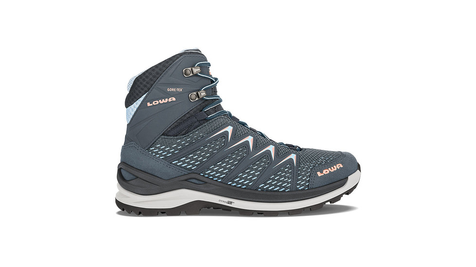 Lowa Innox Pro GTX Mid Hiking Boots - Womens, Steel Blue/Salmon, Medium, 10.5, 3207037922-STBUSA-MD-10.5
