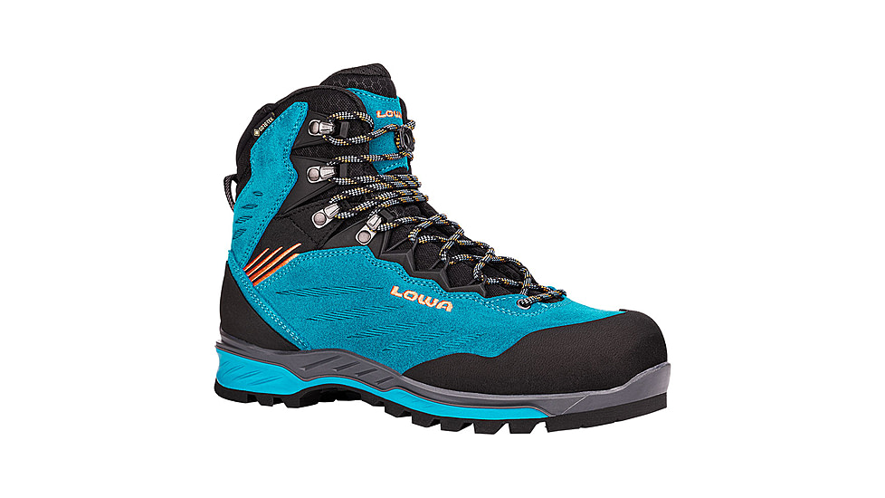 Lowa Cadin II GTX Mid Shoes - Women's, Turquoise/Mandarin, 7.5, 2200956915-TURMAN-M-7.5