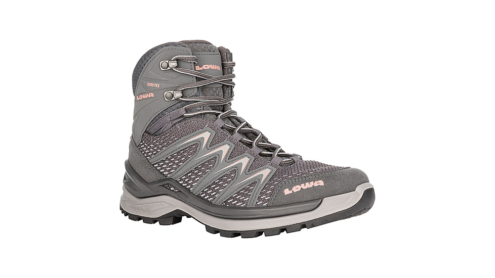 Lowa Lowa Innox Pro GTX Mid Hiking Shoes - Womens, Anthracite/Rose, 7, 3207039707-ANTROS-M-7