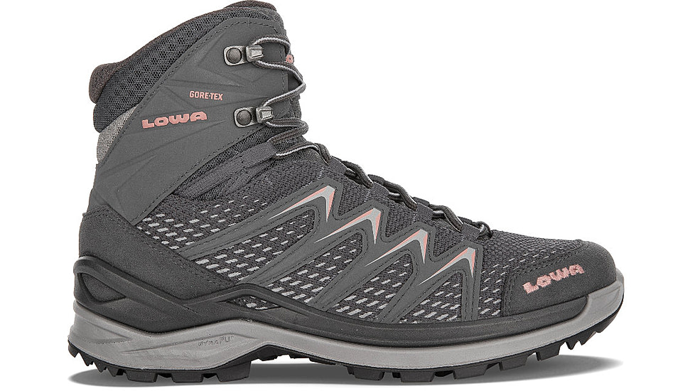 Lowa Lowa Innox Pro GTX Mid Hiking Shoes - Womens, Anthracite/Rose, 7, 3207039707-ANTROS-M-7