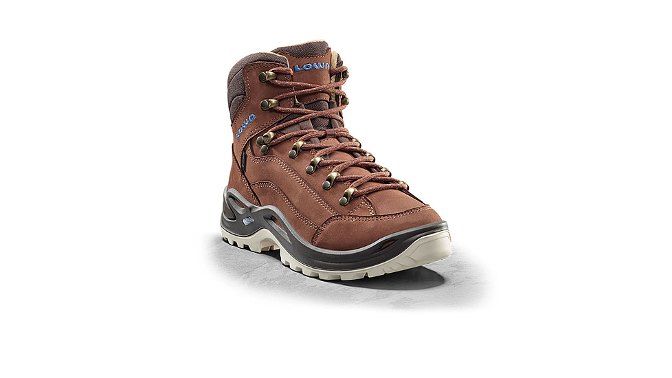 Lowa Lowa Renegade GTX Mid Hiking Shoes - Womens, Mahogany/Navy, 9.5, 3209454747-MAHNAV-M-9.5