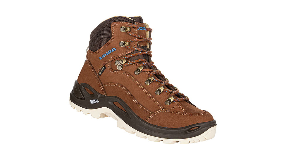Lowa Lowa Renegade GTX Mid Hiking Shoes - Womens, Mahogany/Navy, 9.5, 3209454747-MAHNAV-M-9.5