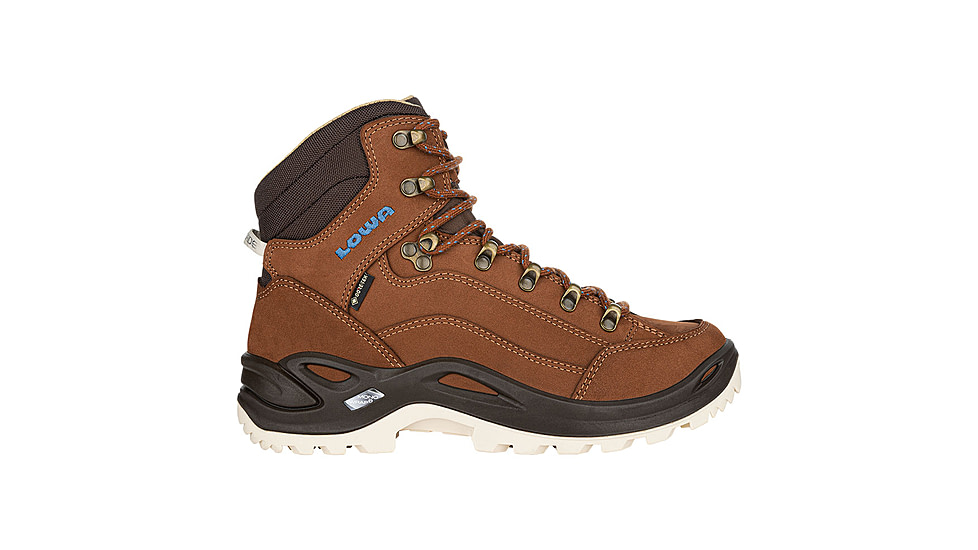 Lowa Lowa Renegade GTX Mid Hiking Shoes - Womens, Mahogany/Navy, 9.5, 3209454747-MAHNAV-M-9.5