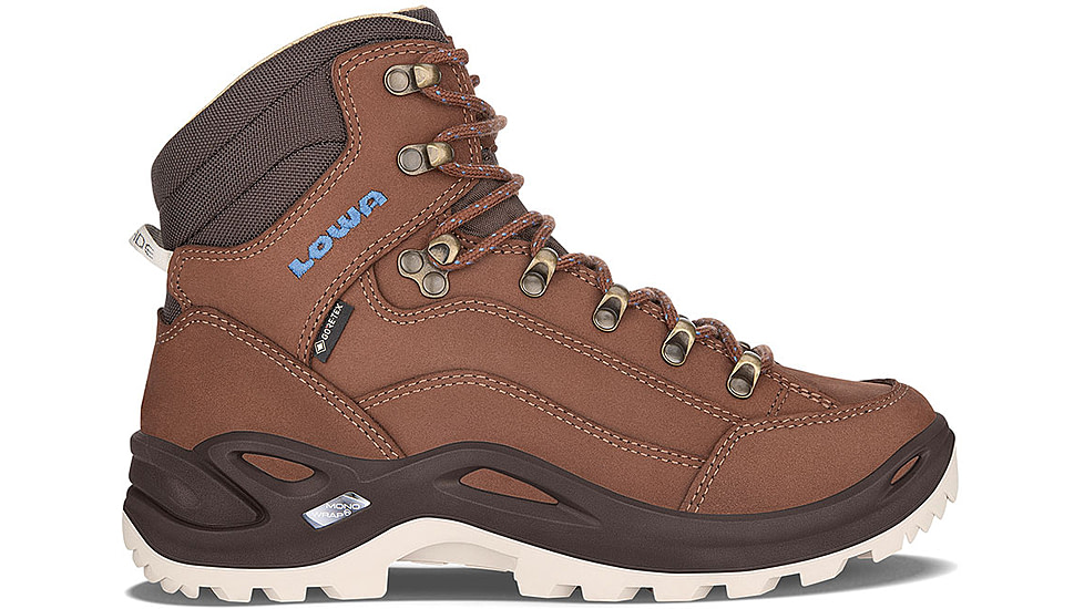 Lowa Renegade GTX Mid Hiking Shoes - Womens, Mahogany/Navy, 9.5, 3209454747-MAHNAV-M-9.5