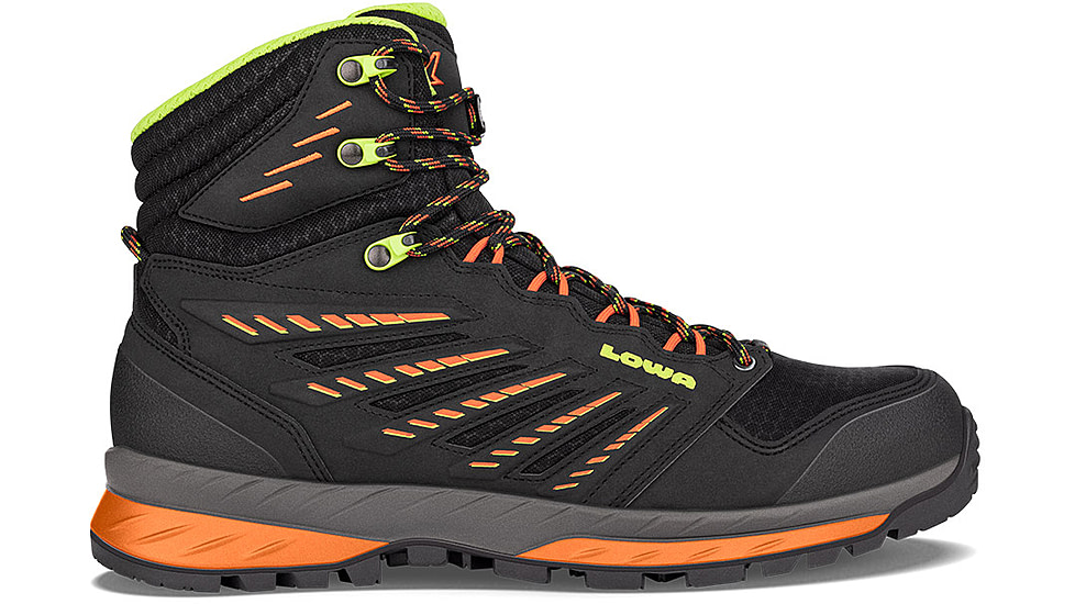 Lowa Trek Evo GTX Mid Hiking Boots - Men's, Black/Flame, 9, 2107419960-BLKFLM-M-9
