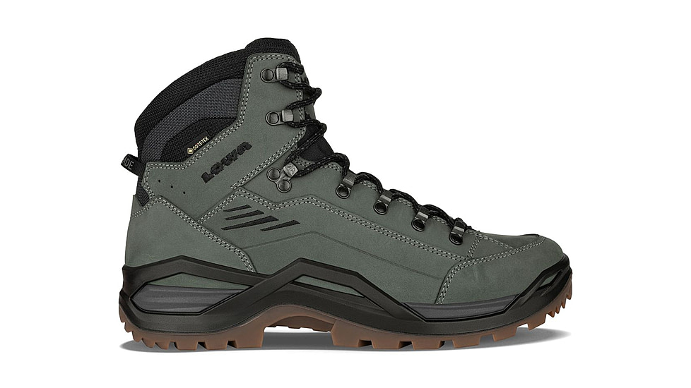 Lowa Renegade Evo GTX Mid Hiking Boots - Mens, Dark Grey/Black, 10, 197827011248