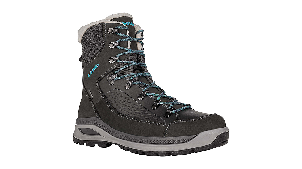 Lowa Renegade Evo Ice GTX Winter Shoes - Womens, Anthracite/Petrol, 7, 4209509776-ANTPET-M-7
