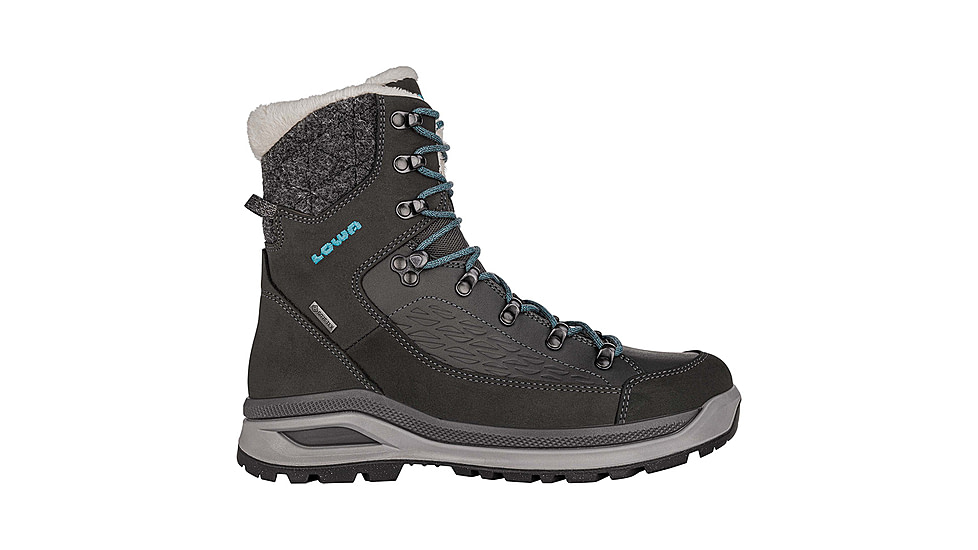 Lowa Renegade Evo Ice GTX Winter Shoes - Womens, Anthracite/Petrol, 7, 4209509776-ANTPET-M-7