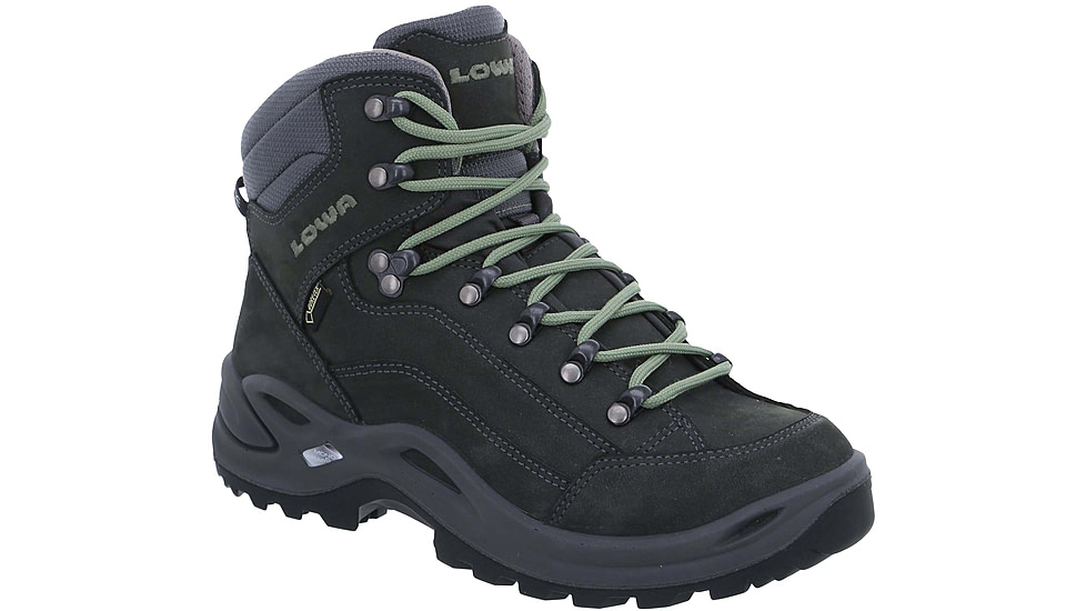 Lowa Renegade GTX Mid Hiking Shoes - Womens, Graphite/Jade, 7 US, Medium, 3209459781-GRPJAD-7 US