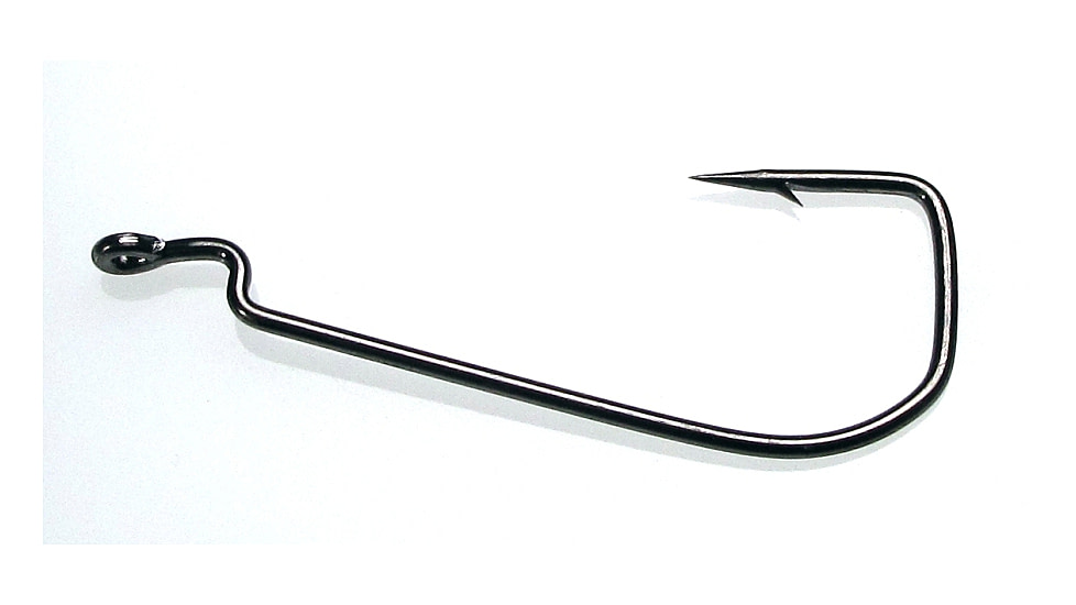 Lunker City Texposer Hook, Needle Point, 1X Long Shank Vertical Gap, Offset, Black Nickel, Size 3/0, 5 Per Bag, 150