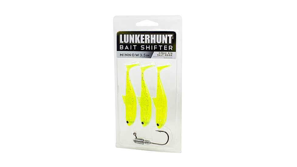 Lunkerhunt Bait Shifter Minnow Kit Minnow, 1, 3.5in, Nitro Glow, BMIN04