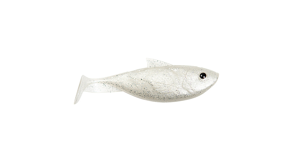 Lunkerhunt Bait Shifter Shad, 5, 4in, Ice, BSHAD502
