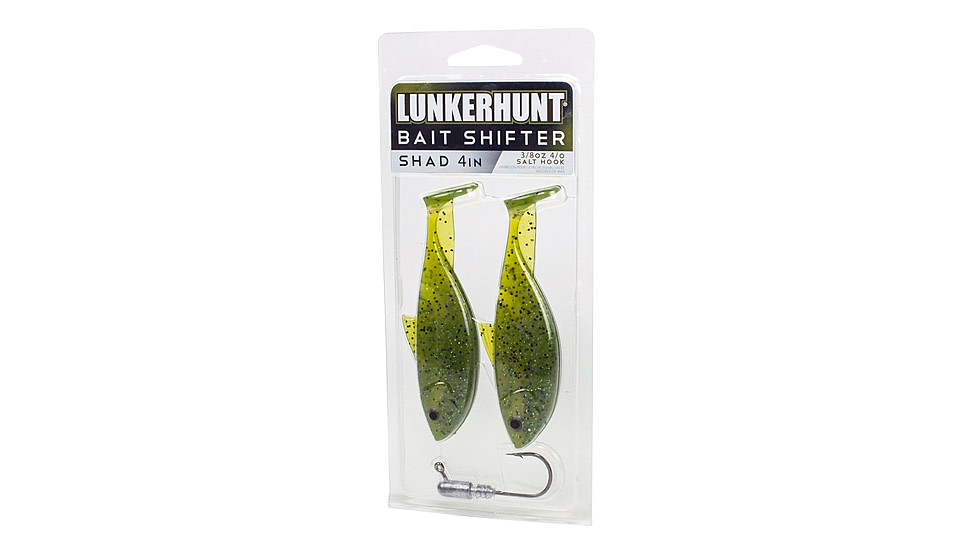 Lunkerhunt Bait Shifter Kit Shad, 1, 4in, Sexy Melon, BSHAD06