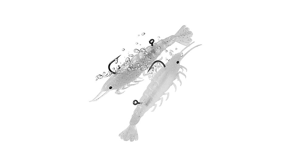 Lunkerhunt Bait Shifter Shrimp Kit, Ice, 1/8 oz, BSHRIMP02