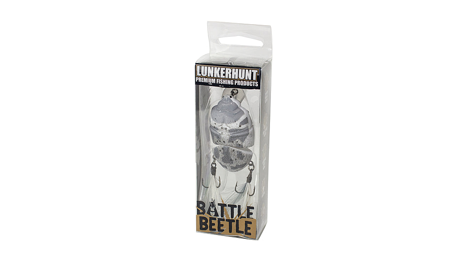 Lunkerhunt Battle Beetle Bait, Ash, 2.25in &amp; 5/8 oz, BEET05