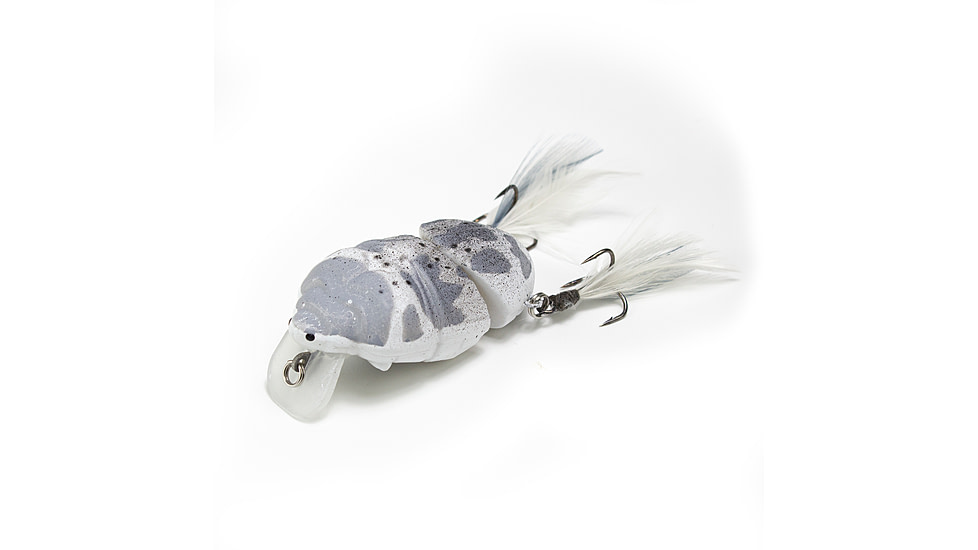 Lunkerhunt Battle Beetle Bait, Ash, 2.25in &amp; 5/8 oz, BEET05