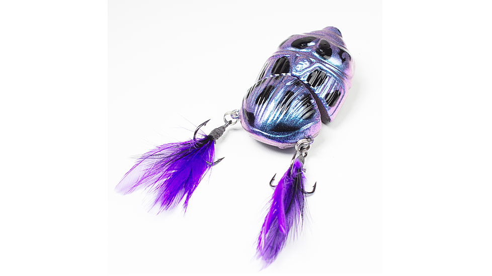 Lunkerhunt Battle Beetle Bait, Cobalt, 2.25in &amp; 5/8 oz, BEET02