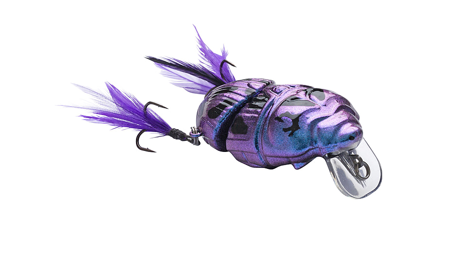 Lunkerhunt Battle Beetle Bait, Cobalt, 2.25in &amp; 5/8 oz, BEET02