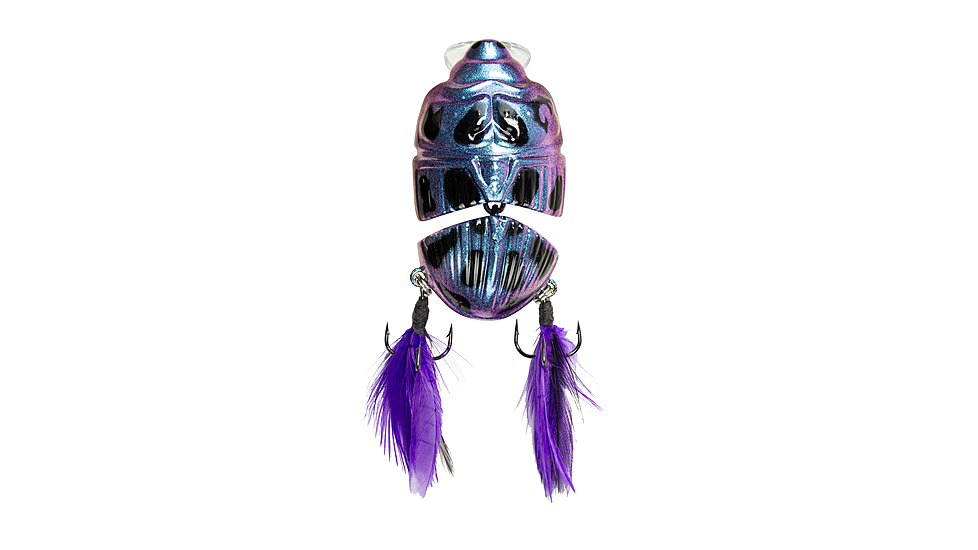 Lunkerhunt Battle Beetle Bait, Cobalt, 2.25in &amp; 5/8 oz, BEET02