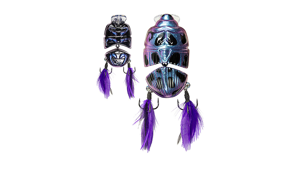 Lunkerhunt Battle Beetle Bait, Cobalt, 2.25in &amp; 5/8 oz, BEET02