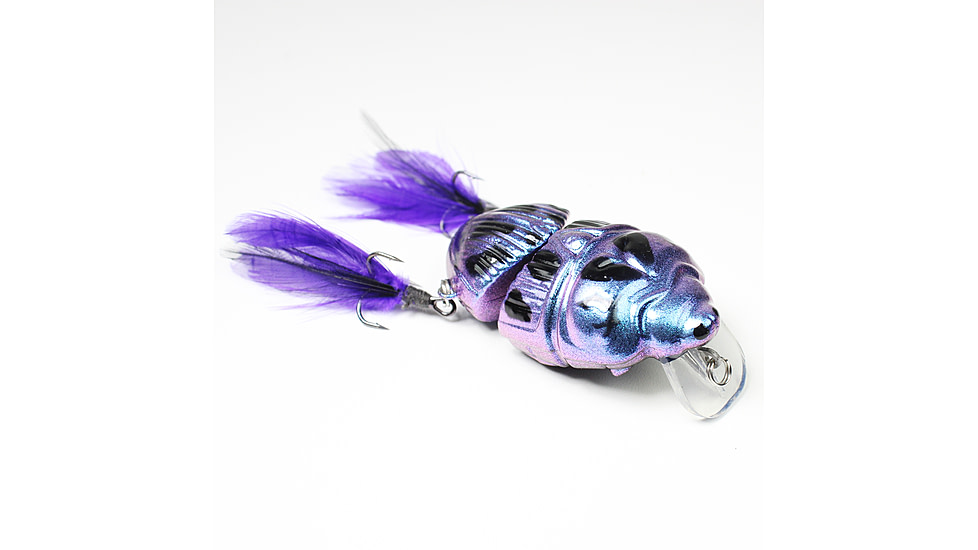 Lunkerhunt Battle Beetle Bait, Cobalt, 2.25in &amp; 5/8 oz, BEET02