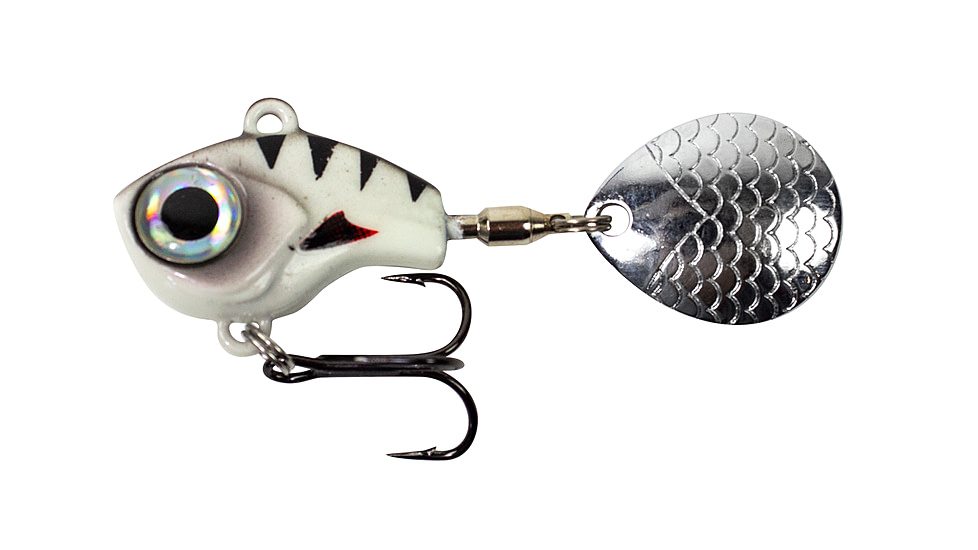 Lunkerhunt Big Eye Tail Spin Jig, Glow, 1in &amp; 1/4 oz, BEJ101