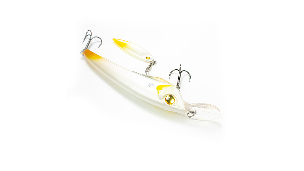 Lunkerhunt Boshi Blade Bait, Bone Orange, 4.3in &amp; 5/8 oz, UNSPJKB07
